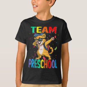 Team Preschool Cat Back To School T-Shirt