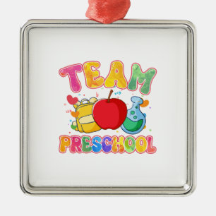 Team Preschool Metal Tree Decoration
