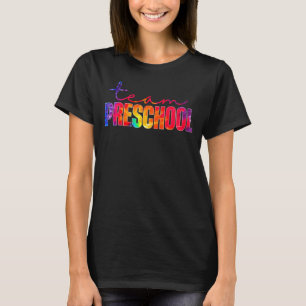 Team Preschool Tie Dye Appreciation Day Hello Back T-Shirt