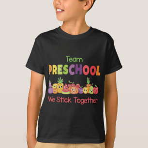 Team Preschool We Stick Together SPED Pre - K Heal T-Shirt