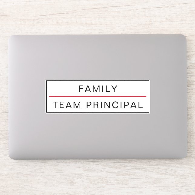 Team Principal Customisable Sticker (Computer)