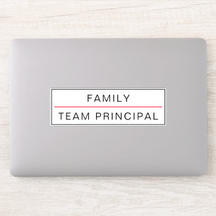 Team Principal Customizable Sticker