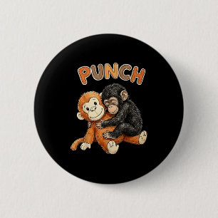 Team punch - baby monkey punch 6 cm round badge