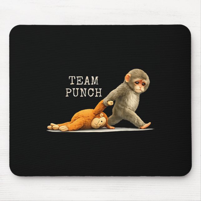 Team punch - baby monkey punch  mouse mat (Front)