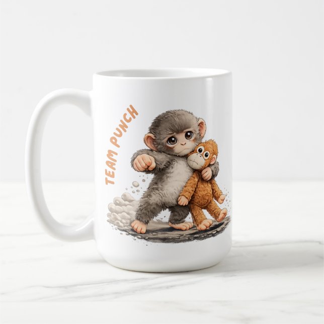 Team Punch - Baby Monkey Punch, team punch baby mo Coffee Mug (Left)