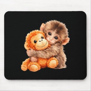 Team Punch Baby Monkey Punch Trend Meme Graphic Mouse Mat