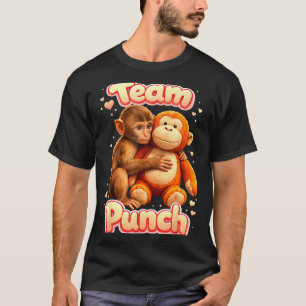 Team punch cute baby monkey named punch women T-Shirt