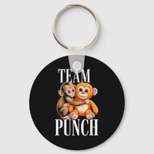 Team punch - cute baby monkey Team punch - cute ba Key Ring
