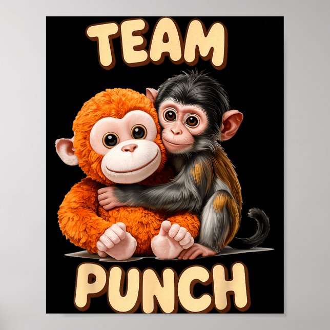 Team punch - monkey punch  poster (Front)