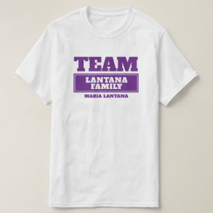 Team purple personalised family or group t-shirt