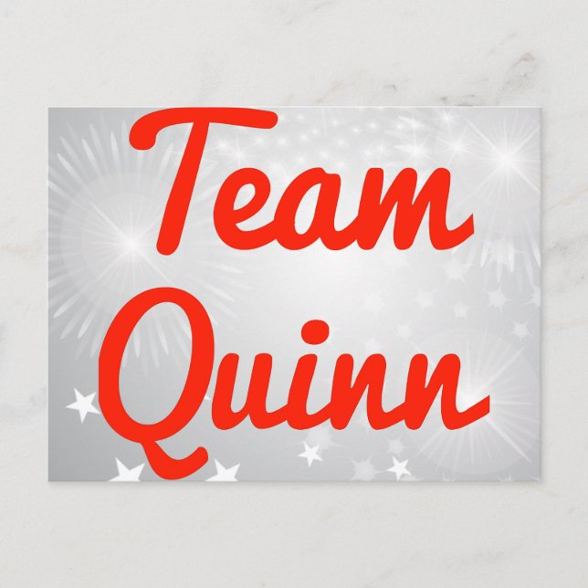 Team Quinn Postcard (Front)