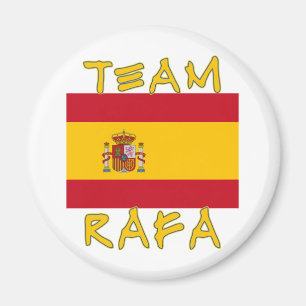 Team Rafa with Spanish Flag Magnet