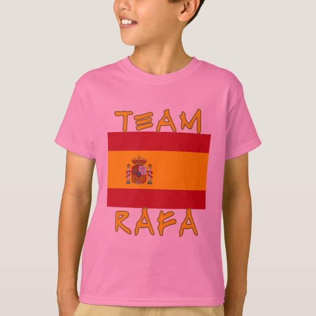 Team Rafa with Spanish Flag T-Shirt (Front)