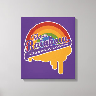 Team Rainbow custom canvas print