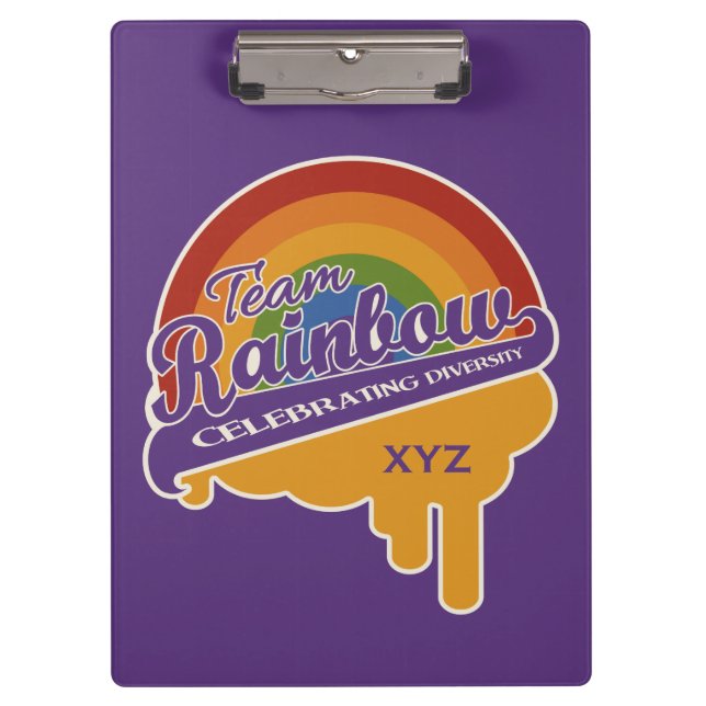 Team Rainbow custom clipboard (Front)