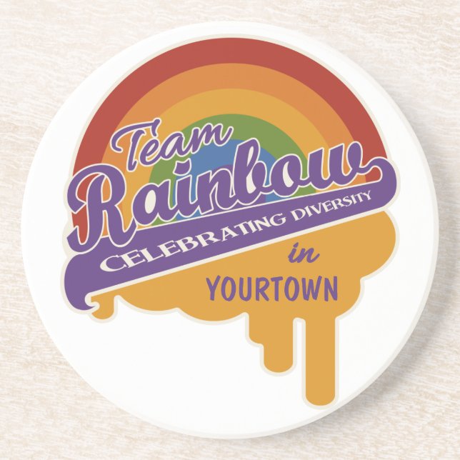 Team Rainbow custom coaster (Front)