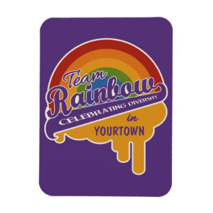 Team Rainbow custom magnet