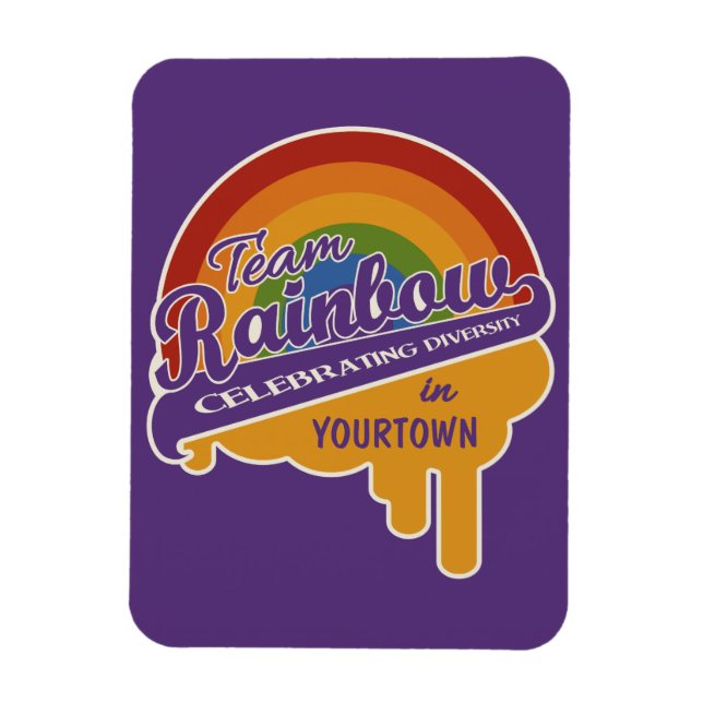 Team Rainbow custom magnet (Vertical)