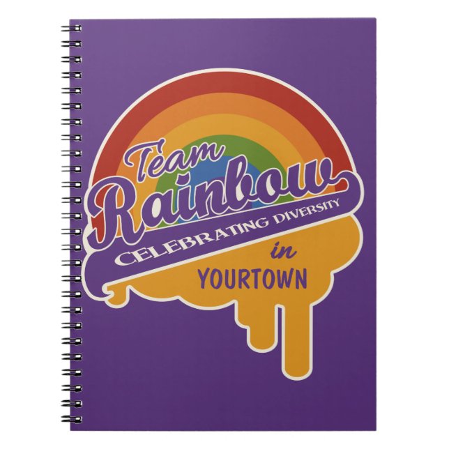 Team Rainbow custom notebook (Front)