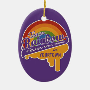 Team Rainbow custom ornament