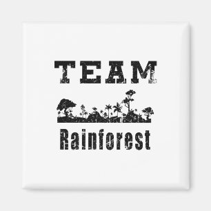 Team Rainforest Earth Day Vintage  Magnet