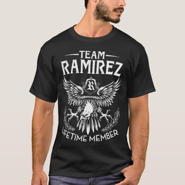 Team RAMIREZ Lifetime Member Last Name T-Shirt (Front)
