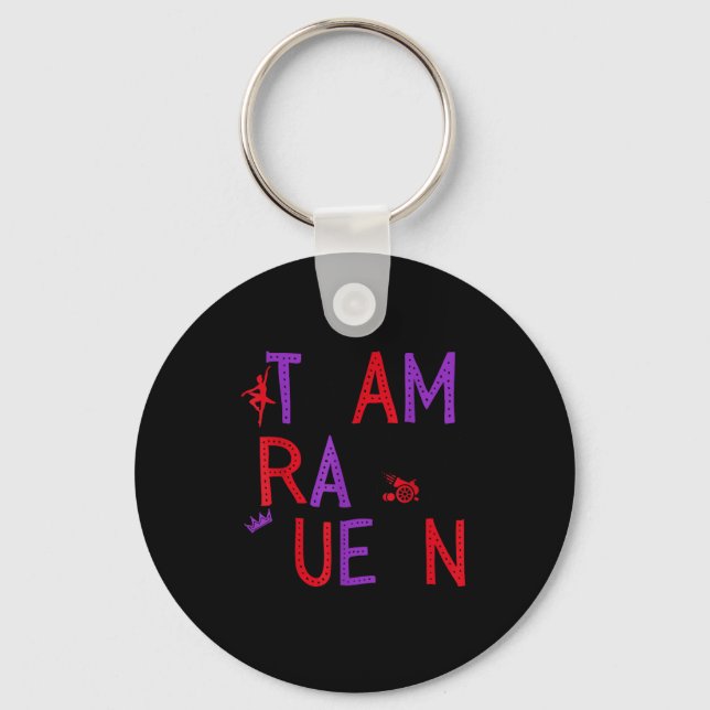 Team Rat Queen Nutcracker Ballet Christmas Womens  Key Ring (Front)