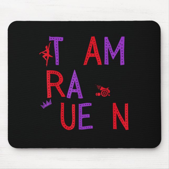 Team Rat Queen Nutcracker Ballet Christmas Womens  Mouse Mat (Front)