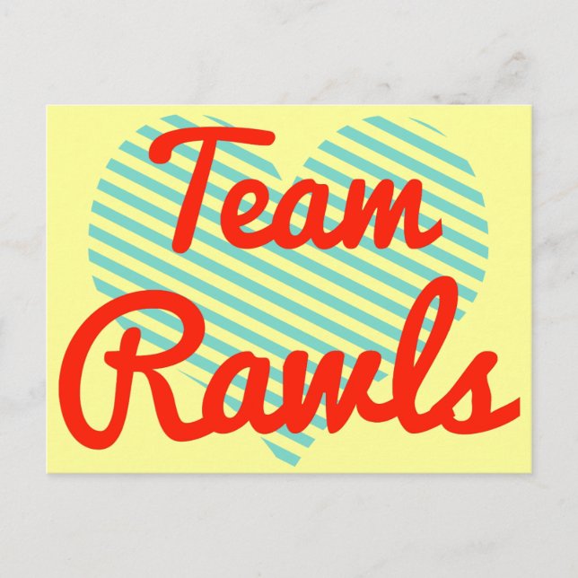 Team Rawls Postcard (Front)