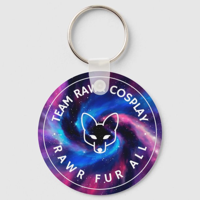 Team Rawr Galaxy Keychain (Front)