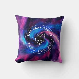 Team Rawr Galaxy Throw Pillow
