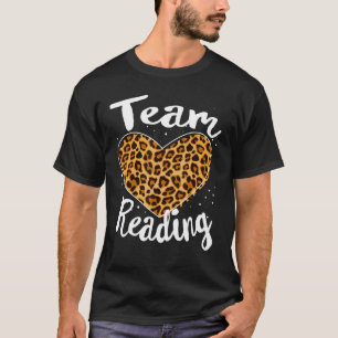 Team Reading Coach Teacher Interventionist Literac T-Shirt