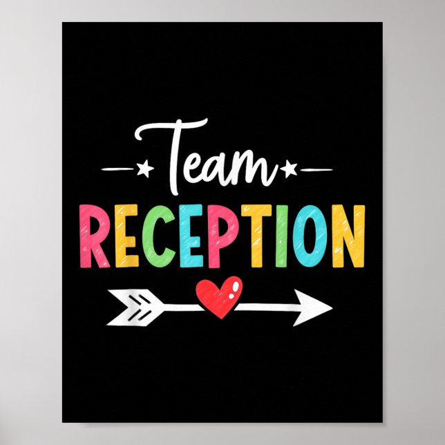Team Reception Nursery Teacher Student Back To Sch Poster (Front)