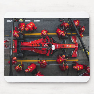 Team Red Pit Stop Mouse Mat