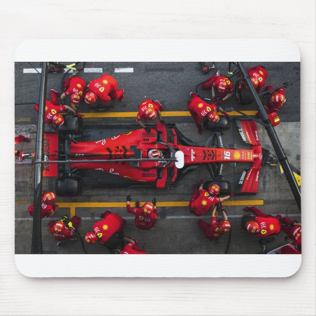 Team Red Pit Stop Mouse Mat (Front)
