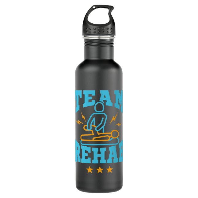 Team Rehab Rehabilitation Physical Therapy 710 Ml Water Bottle (Front)
