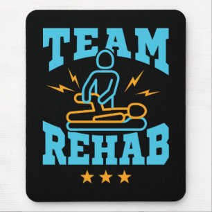 Team Rehab Rehabilitation Physical Therapy Mouse Mat