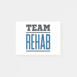 Team Rehab Rehabilitation Technician Therapist Post-it Notes