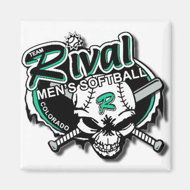 Team Rival Softball Magnet (Front)