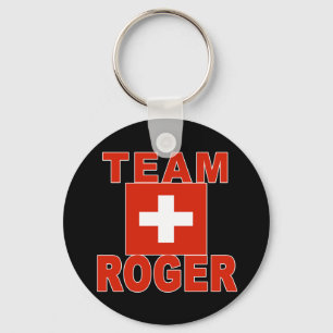 Team Roger with Swiss Flag Key Ring