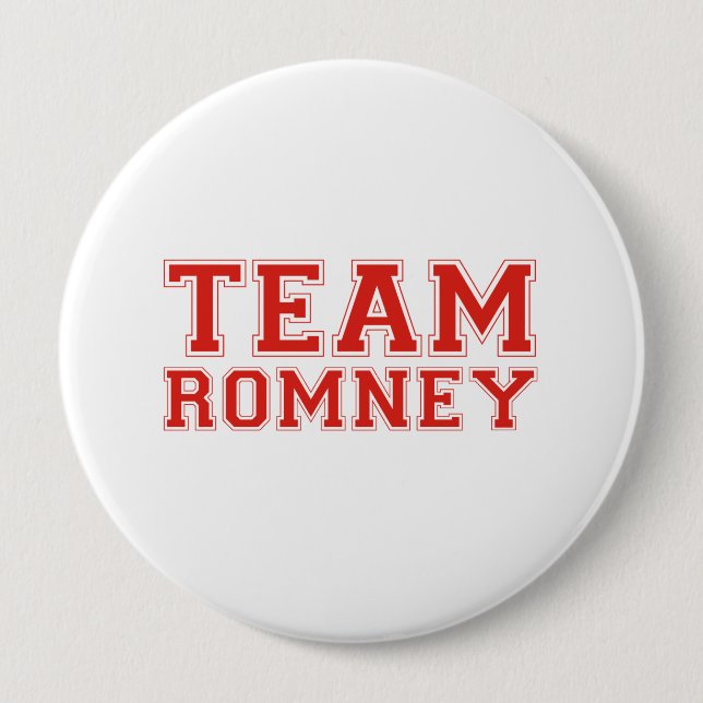 TEAM ROMNEY 10 CM ROUND BADGE (Front)