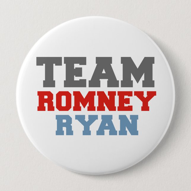 TEAM ROMNEY RYAN VP TEAM.png 10 Cm Round Badge (Front)