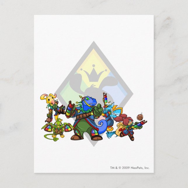 Team Roo Island Group Postcard (Front)