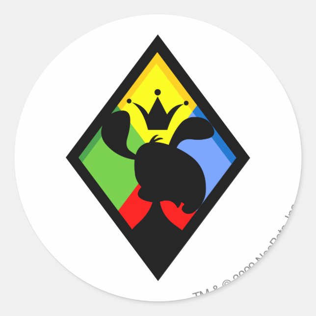 Team Roo Island Logo Classic Round Sticker (Front)