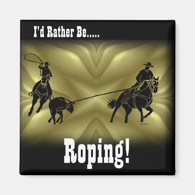 Team Ropers 203 Magnet (Front)