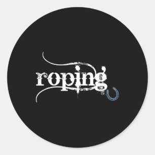 Team Roping Breakaway Roping Horseback Riding Trai Classic Round Sticker