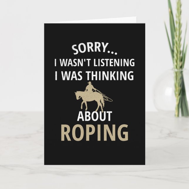 Team Roping | Rodeo Roper Horse Roping Calf Roper Card (Front)