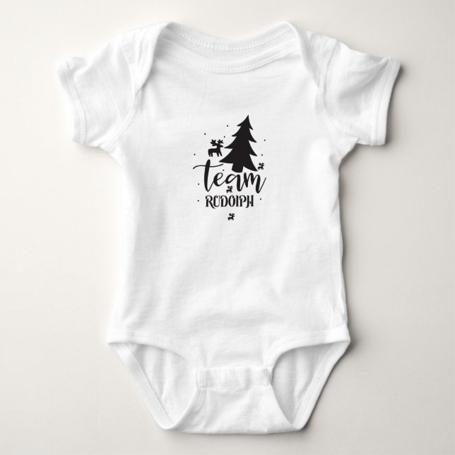 Team Rudolph Baby Bodysuit (Front)