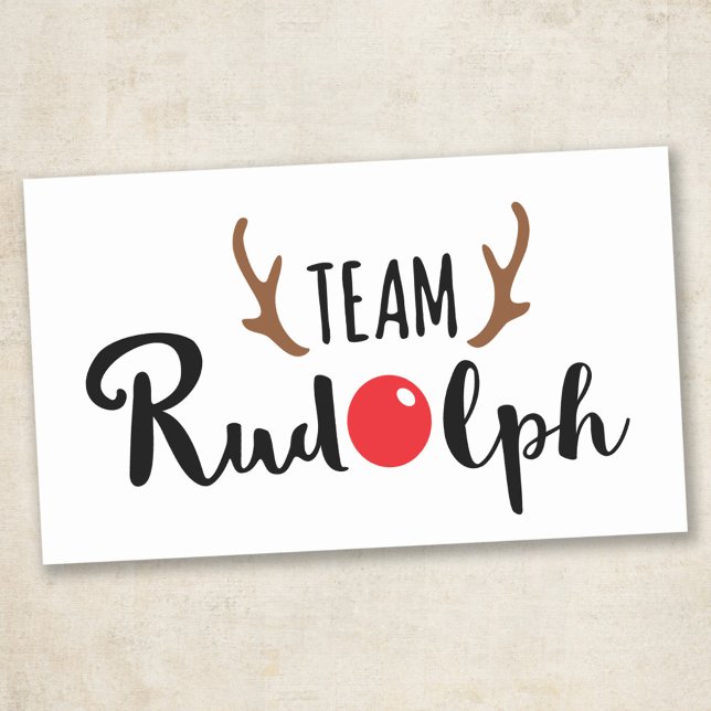 Team Rudolph Christmas Gift Seal - 4 Stickers (Creator Uploaded)