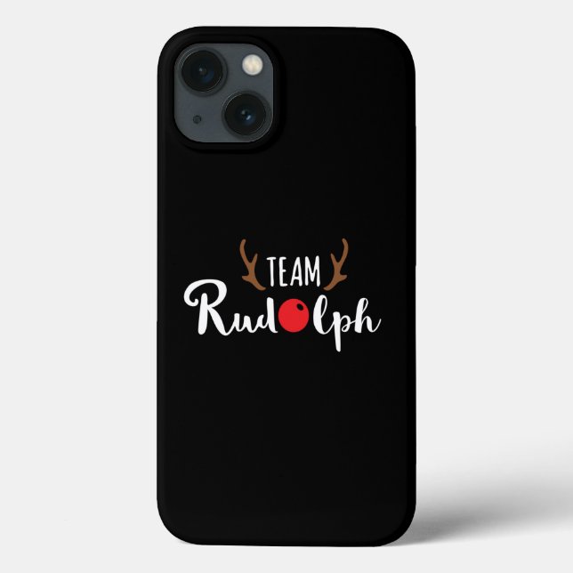 Team Rudolph Christmas Motif Case-Mate iPhone Case (Back)